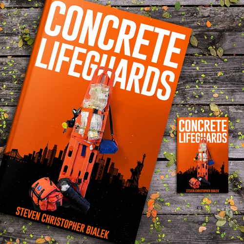 Nonfiction book cover for an EMT memoir. Design by Aaniyah.ahmed