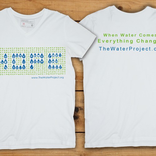 T-shirt design for The Water Project Diseño de dropyourmouth