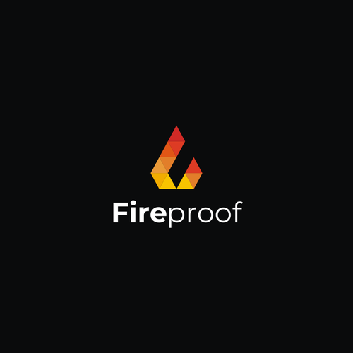 isometric fire logo Design by isal13