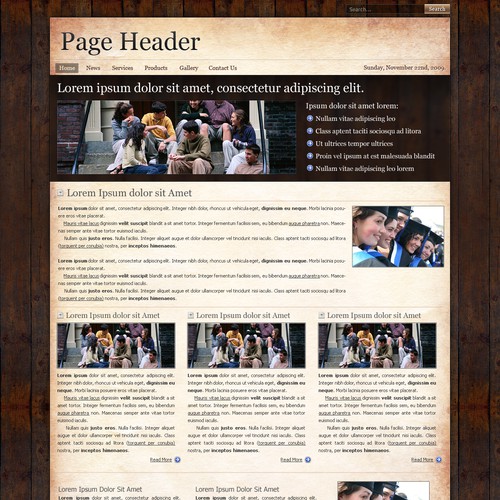 One page Website Templates Design by George Will