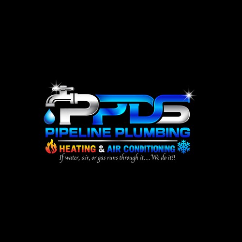 "Logo Update for Established Plumbing Company Expanding to Heating & Air Conditioning" winning Logo & social media pack