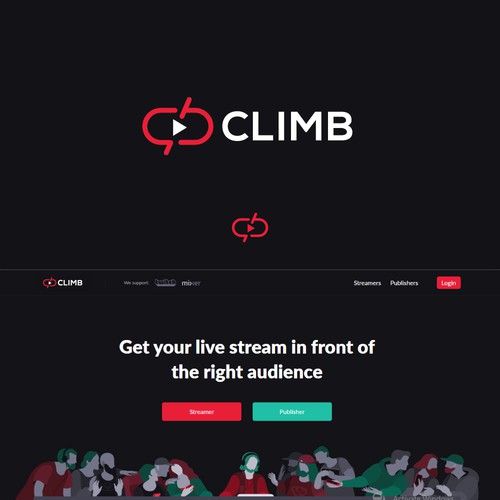 Logo redesign for live stream promotion network Design by Mpire12