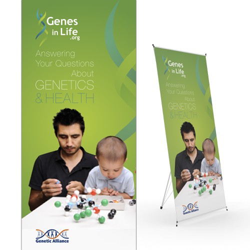 Create a conference poster for Genetic Alliance! Design by LocLe