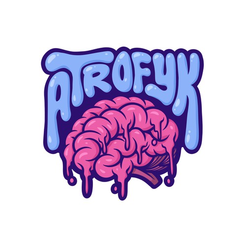 Diseño de Help me melt brains with a logo representing my internet persona de JayaSenantiasa