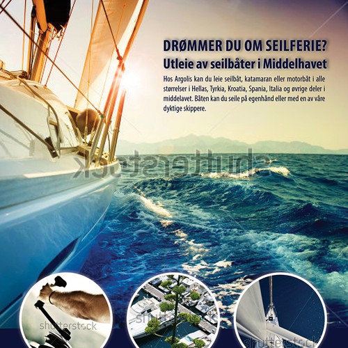 Argolis needs a new Yacht Charter fullpage add Design by Jana129