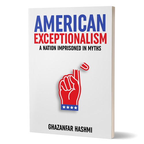 American Exceptionalism - A Nation Imprisoned in Myths - Book Cover Design by kostis Pavlou