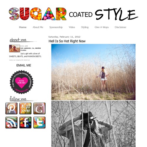 Sugar Coated Style Blog needs a new button or icon Design by dwich