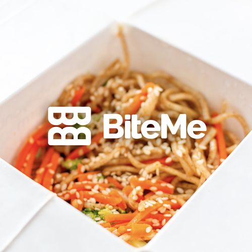 BITE ME LOGO DESIGN FOR AN ONLINE ORDERING FOOD APP Design by kylechua