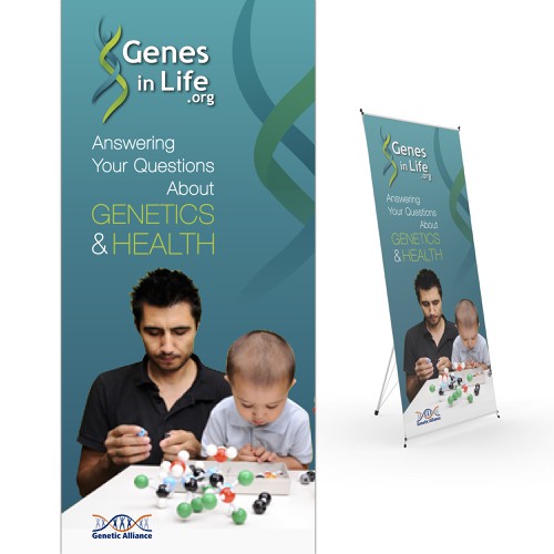 Create a conference poster for Genetic Alliance! Design by LocLe