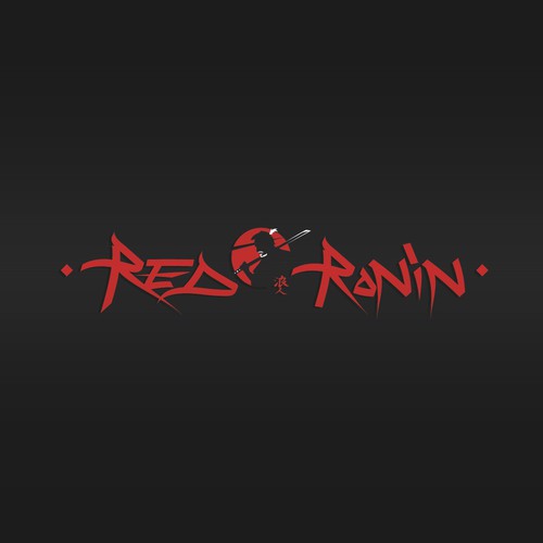 Anime-inspired logo for Red Ronin Design by Guido_Astolfi