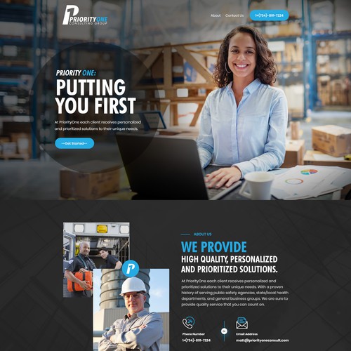 Design a simple and appealing consulting website Design by Smashing Boys