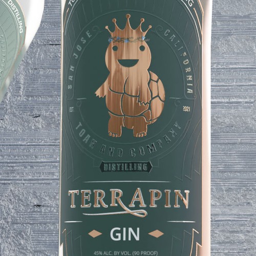 Gin Bottle Label Design réalisé par Antidotooo™