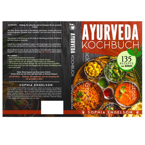 Book-Cover for Ayurveda Cookbook - Cover für Ayurveda Kochbuch Design by JervyDesign