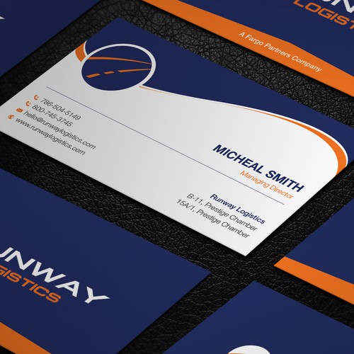 Design di Runway Logistics Business Card di ™SF_Design™