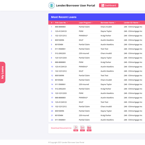 User Portal Design by James Burns