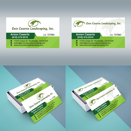 landscaping business card design