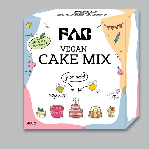 cake mix box Design by Betty_Design