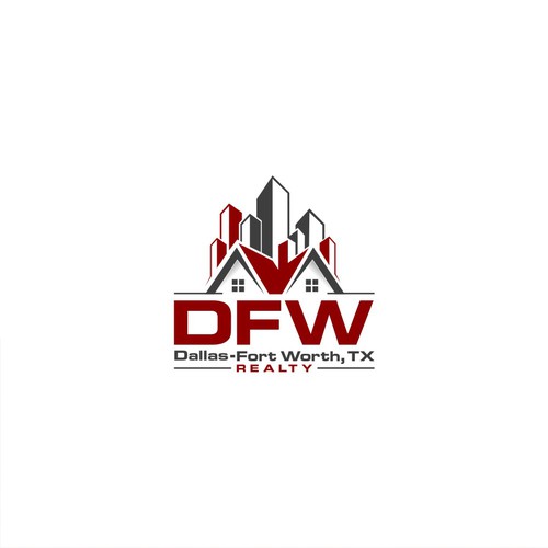 Real Estate Brokerage Logo for DFW Realty (DFW - Dallas-Fort Worth, TX) Design by wali99