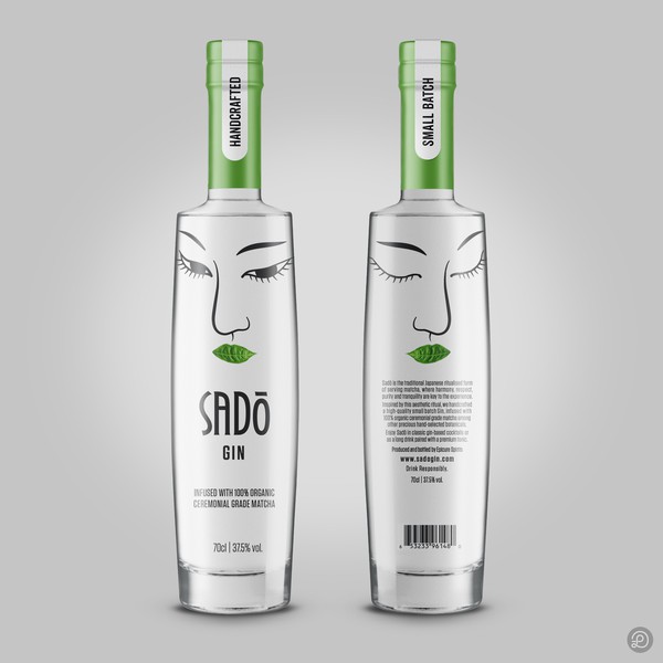 Sago Gin label design