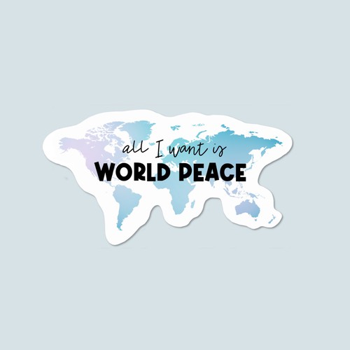 Design A Sticker That Embraces The Season and Promotes Peace Diseño de fitriandhita