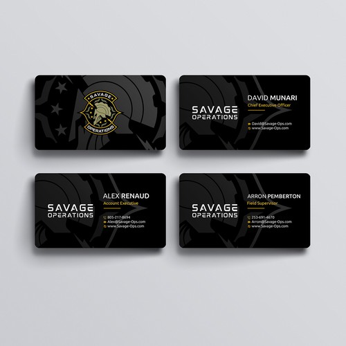 Business Card & Letterhead for Armed Security Agency Design by Zayden