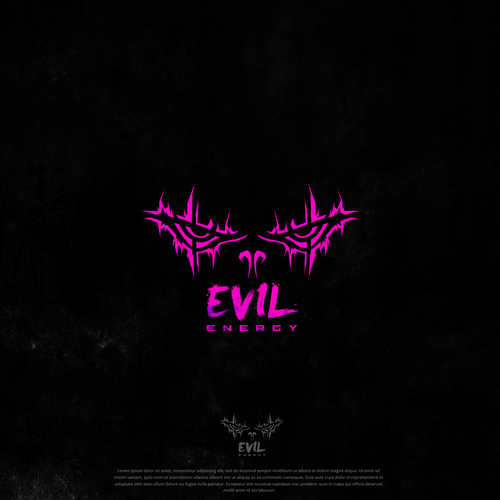 Evil energy logo (very potent energy supplement & product company