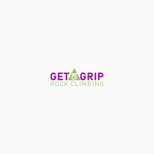 Get A Grip! Rock Climbing logo design Design von tembangraras