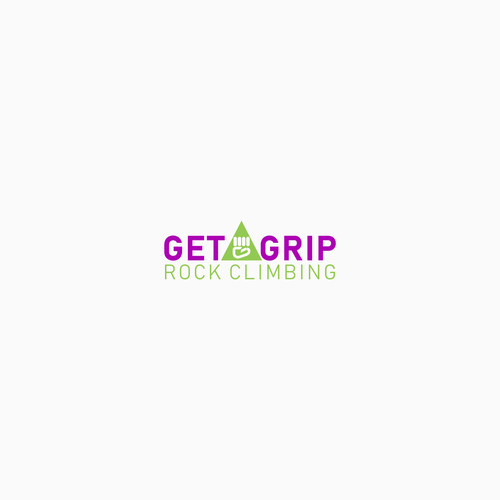 Get A Grip! Rock Climbing logo design デザイン by tembangraras