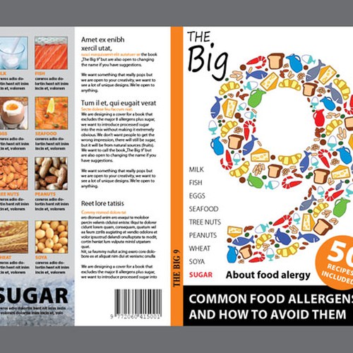 Book Cover for food allergy book Design by Yes Designs