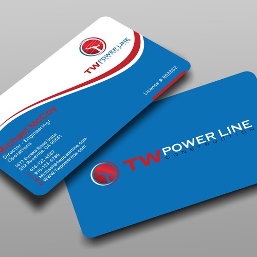 Business Card for a high voltage company Design by prosenjit_P