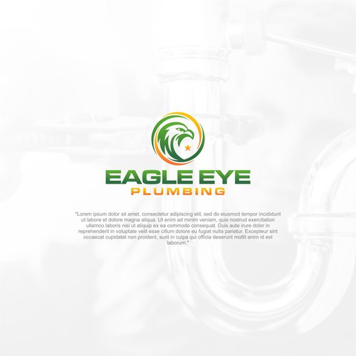 Eye catching and very marketable logo for plumbing company. The company name is Eagle Eye Plumbing Design by ElVano_Eiji ✔