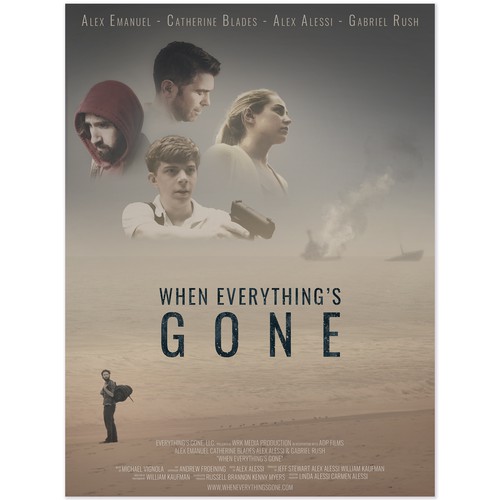 When Everything's Gone Movie Poster Design Design por Bygrove Studio