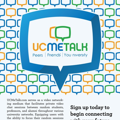 Help UCMeTalk with a new postcard or flyer Design by Seth Marquin Busque
