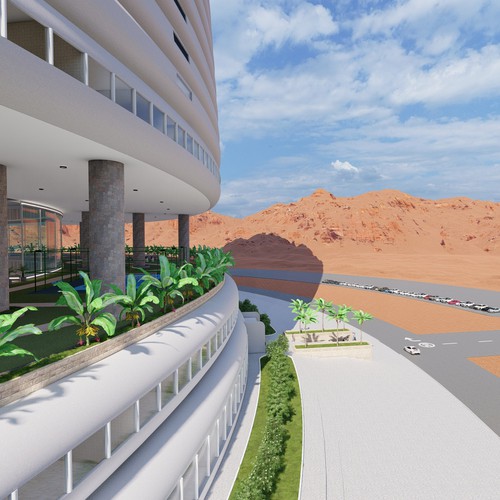 3-D rendering of an arcology Design by Hamed.1