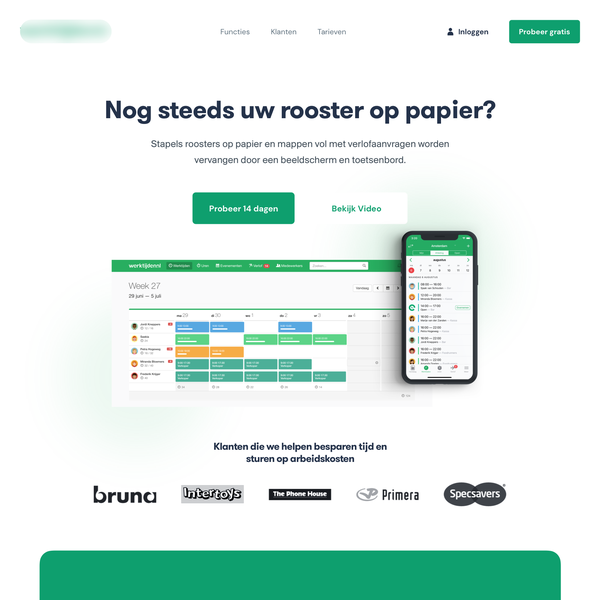 Beautiful and minimal style for a SAAS Company's homepage