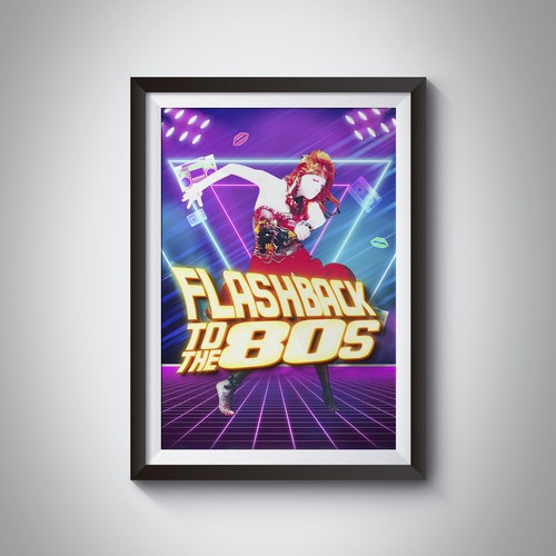 Poster for 1980s Pop Music Stage Show Design by Creative Thinking