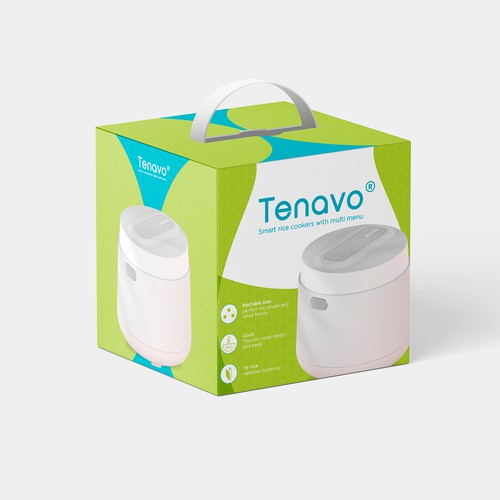 Design a modern package for a smart rice cooker Diseño de Totoya
