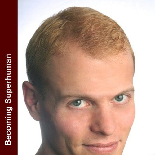 "Becoming Superhuman" Book Cover Design by vanisH