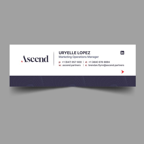 Design di Ascend Partners New Branded Email Signature di Xnine