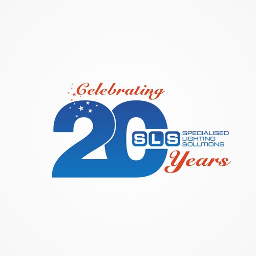 Celebrating 20 years LOGO Réalisé par Webastyle