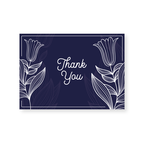 Thank you card design Design por Taenethon