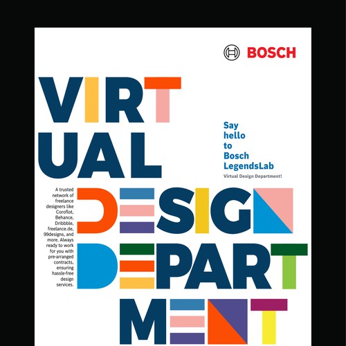 Flyer design for BOSCH; progressive service offering Design by Muhammad Shahrooz