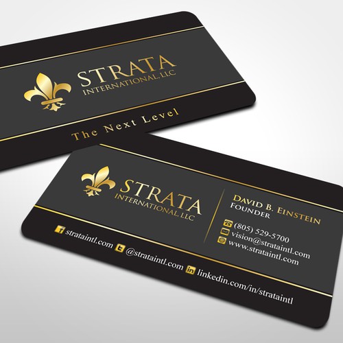 1st Project - Strata International, LLC - New Business Card Réalisé par Umair Baloch