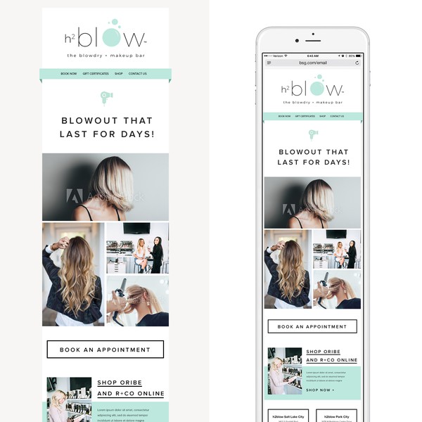 Cosmetics & Beauty Email marketing template