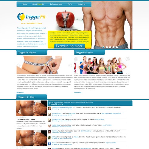 Website Design Wanted for TriggerFit! Design by resize