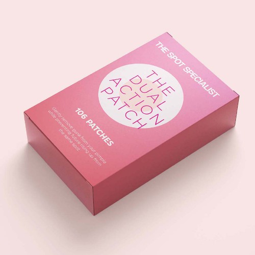 Pimple Patch PACKAGING to appeal to FEMALE BEAUTY user Design by 04kk graphics