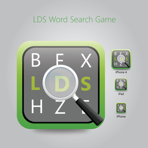 iOS Icon: LDS Word Search game Design by ysiddiqui