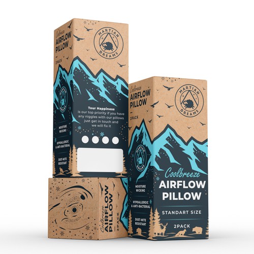 Fun Carton Design for a Super Airflow Pillow Design by Ny.Studio's