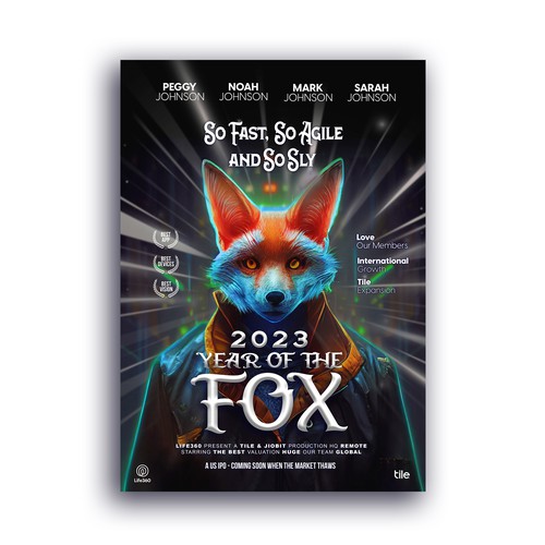 Life360 2023 Year of the Fox Poster Design by sofie_qaulan