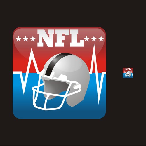 NFL themed iPhone app:  Launch icon, and loading screen Design by monash